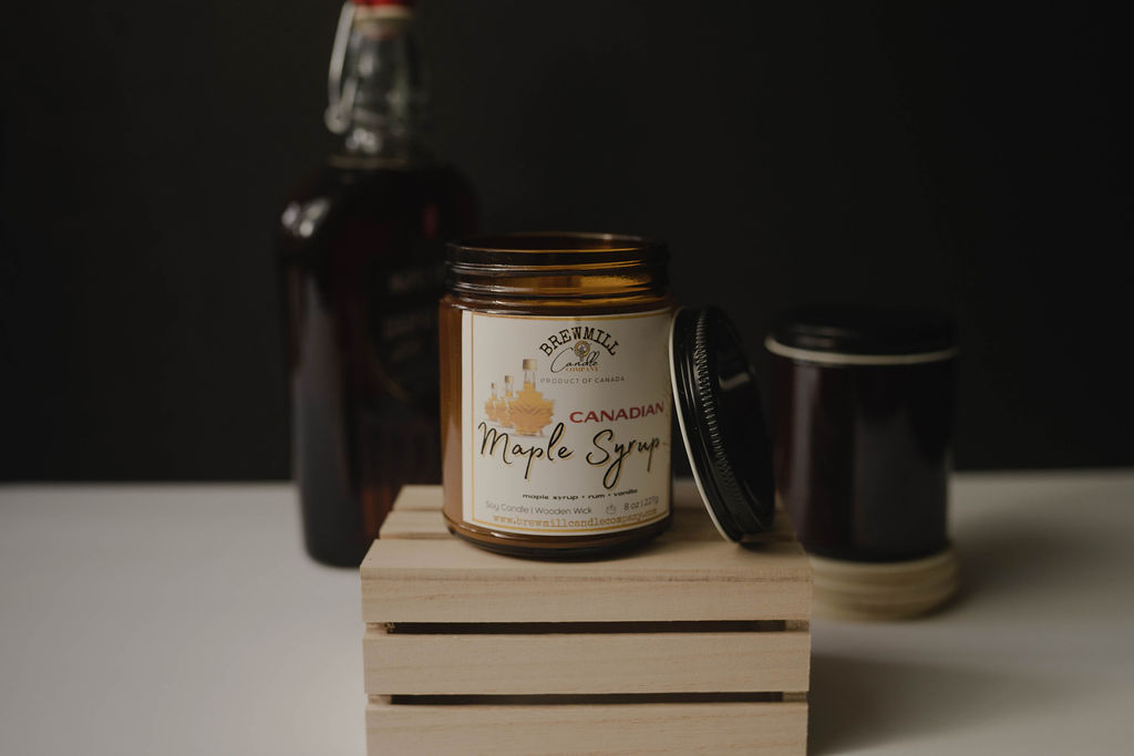 Canadian Maple Syrup 8 Oz BrewMill Candle Company   DSC06271 