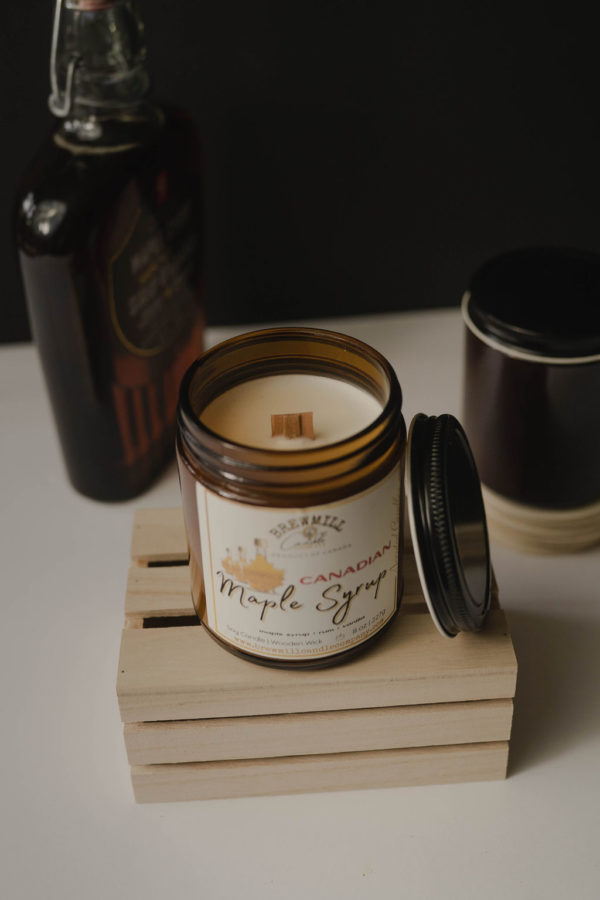 Canadian Maple Syrup 8 Oz BrewMill Candle Company   DSC06284 600x900 